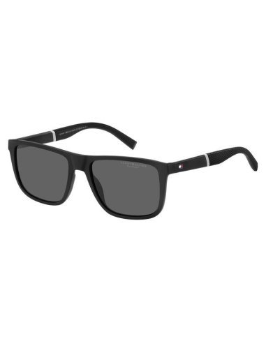 okulary męskie czarne Tommy Hilfiger - bok