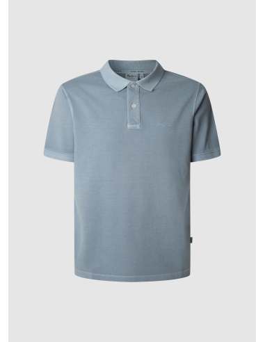 polo męskie niebieskie pepe jeans - przód