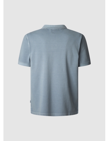 polo męskie niebieskie pepe jeans - tył