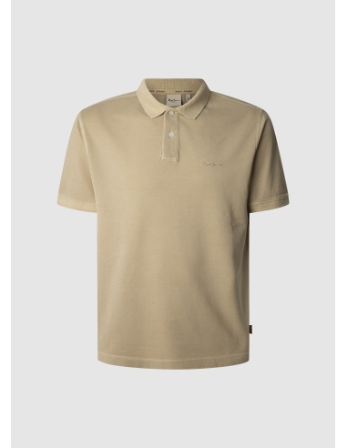 polo męskie beżowe Pepe Jeans - przód