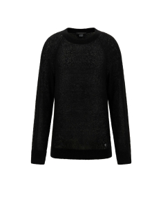 sweter męski czarny Guess - detale przód