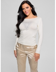 sweter damski biały Guess - przód