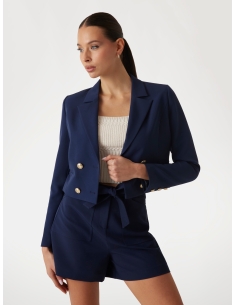 marynarka damska granatowa Guess - stylizacja na modelce