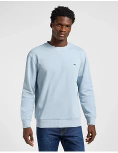 bluza męska niebieska PATCH CREW LEE przód