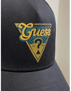 czapka unisex czarna Guess ONE przód 2