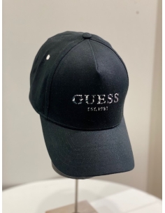 czapka damska czarna Guess ONE przód