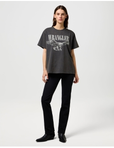 koszulka damska szara  GIRLFRIEND TEE Wrangler przód 2