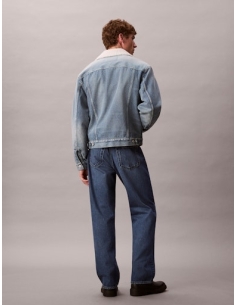 Kurtka męska niebieska Calvin Klein - stylizacja na modelu 2