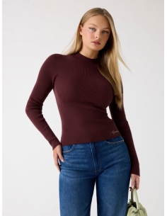 Sweter damski brązowy Guess - przód