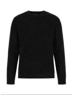 Sweter męski kolor czarny Guess - przód