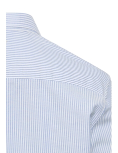 Męska koszula Camel active - biała z błękitnymi paskami 2