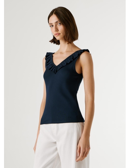 Damski top Pepe Jeans - granatowy